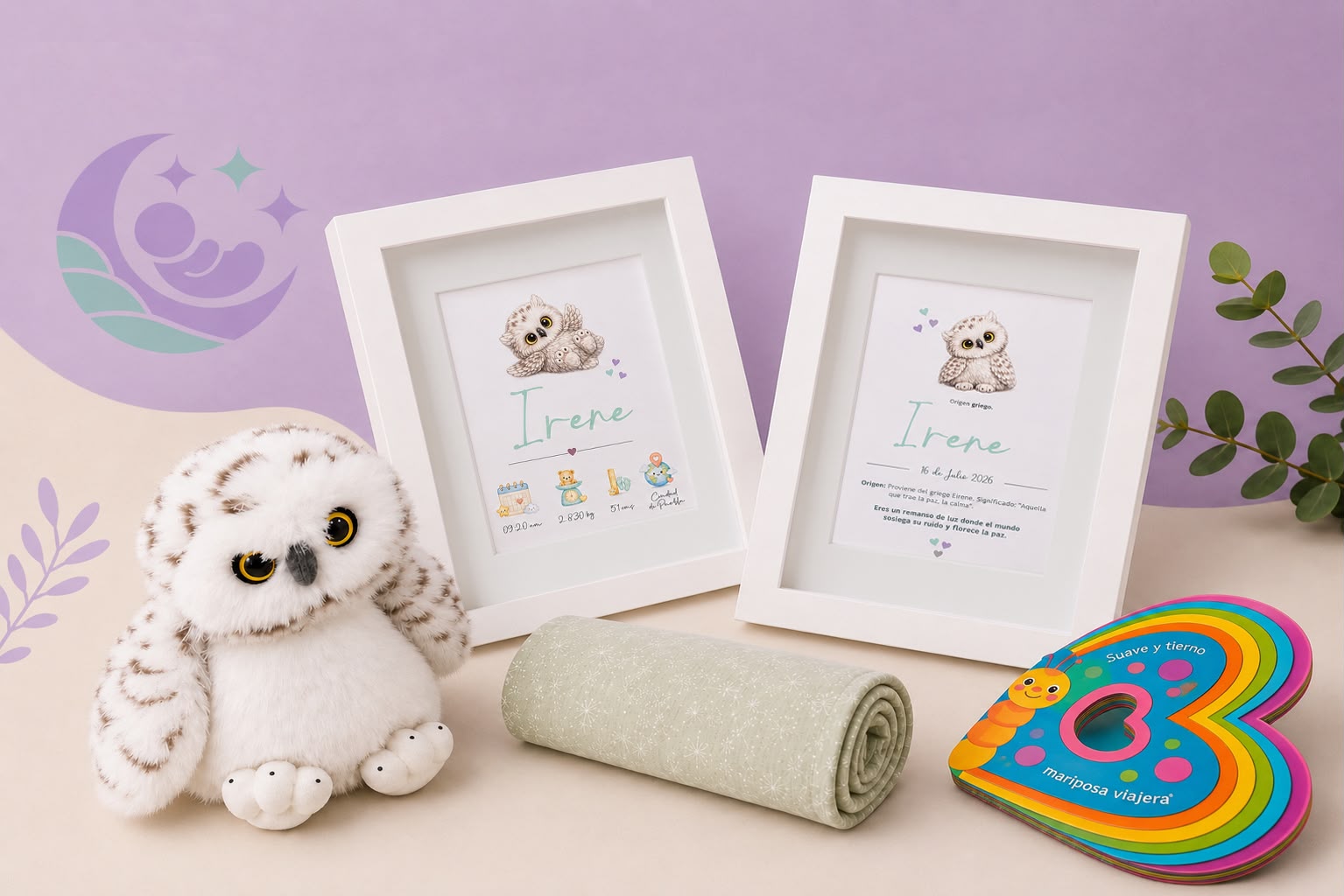 Mantita de cielo y libro incluidos en el Kit New Born